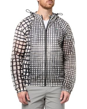 Lacoste Sport Lightweight Crocodile Print Sport Jacket - Gray