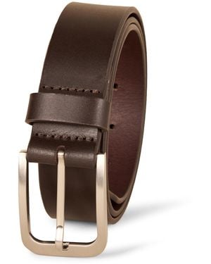 Amazon Essentials Cintura in Pelle per Jeans Classica Uomo - Marrone