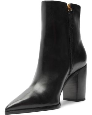 SCHUTZ SHOES Mikki Block Bootie 6.5 / Black/leather