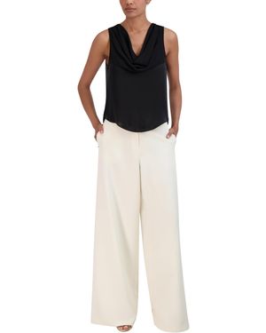 BCBGMAXAZRIA Women's Cropped Sleeveless V‑Neck Bra Top – 100% Polyester, Zipper Back - View #7