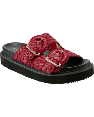 Marc Fisher Auggie Wedge Shoes - Red
