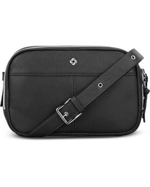Samsonite Mobile Solutions 2 Leather Crossbody Bag - Black