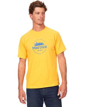 Marmot Culebra Peak Short Sleeve Tee Shirt - Yellow