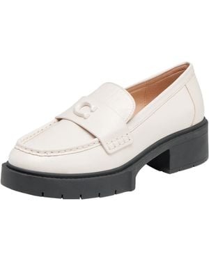 COACH Flats Leah Loafer - White