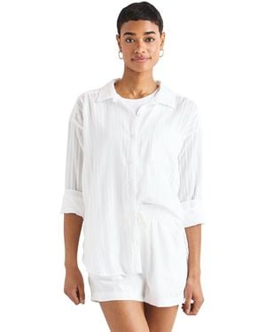 Splendid Bloom Button Down - White