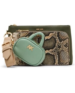 Anne Klein 3 Piece Wristlet - Green