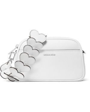 Michael Kors Jet Set Large Continental Crossbody Wallet - White