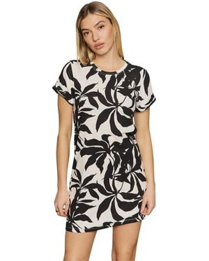 Sanctuary S Perfect Tee Remix Dress Inked Impressions Md - Black