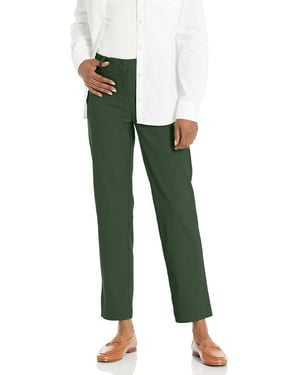 Nanette Lepore Freedom Stretch Flattering Pant With Slit Back Pockets - Green