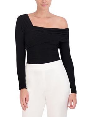 Shops BCBGMAXAZRIA Long Sleeve Surplice Woven Top