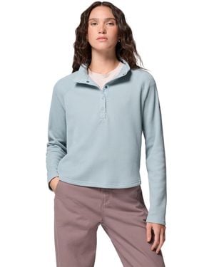 Columbia S Holly Hideaway Waffle Half Snap - Blue