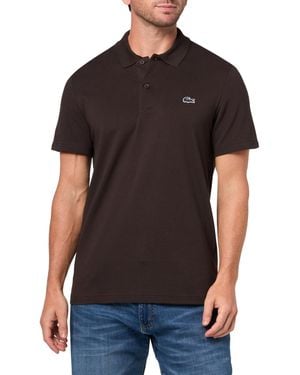 Lacoste Regular Fit Cotton Blend Polo Shirt - Black