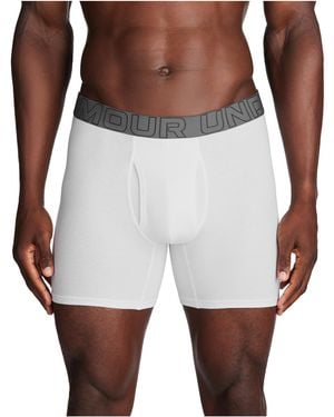 Under Armour S Cotton 6 Pack White M