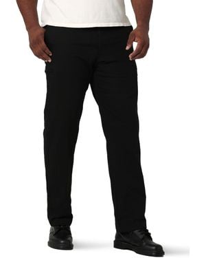 Lee Jeans Big & Tall Extreme Motion Canvas Cargo Pant Black 52w X 29l