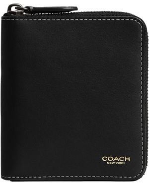 COACH Zip Around Coin Wallet - Black