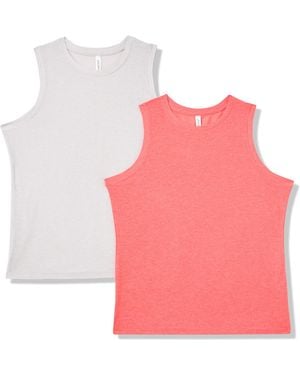 Jockey 2 Pack Fly Back Workout Tank Tops - Pink