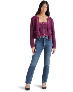 Steve Madden Apparel Emelia Sweater Jacket - Red