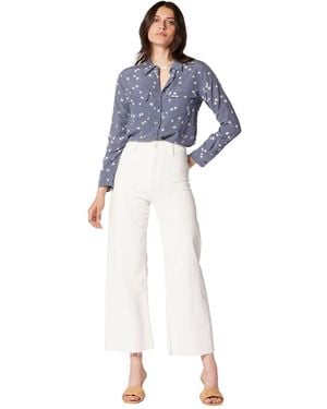 Equipment Womens Slim Signature Star Button Down Shirt - Blue