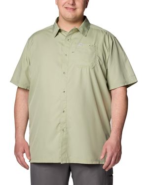 Columbia Slack Tide Short Sleeve Camp Shirt - Green