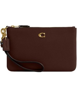 COACH Essential Small Wristlet - Brown