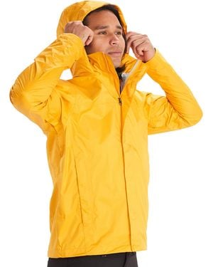 Marmot Precip Eco Lightweight & Waterproof Rain Jacket - Yellow