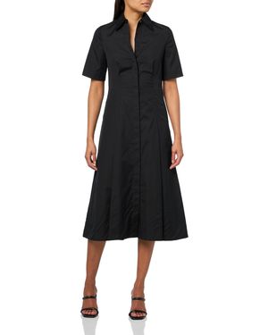 Vince Short Sleeve Shirt Dress - Black