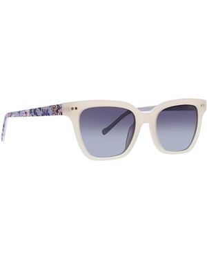 Vera Bradley Geometric Sunglass Polarized Square - Blue