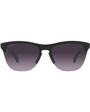 Oakley Frogskins Lite Occhiali Da Sole Nero Opaco Prizm Lenti Gradienti Grigio