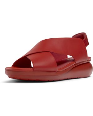 Camper Fashion Wedge Sandal - Red