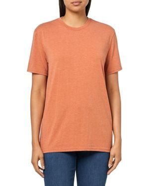 Lucky Brand Venice Burnout Crew Neck Tee - Orange
