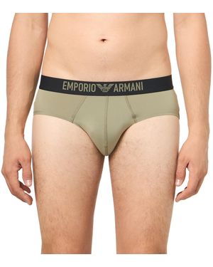 Emporio Armani Basic Microfiber Brief - Green
