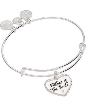 ALEX AND ANI Mother Of The Bride Heart Bangle - Metallic
