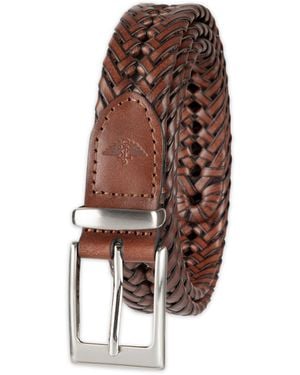 Dockers Leather Braided Casual And Dress Belt,tan Lace,36 - Brown