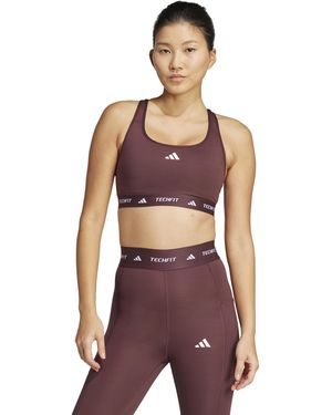 adidas Techfit Training Bra - Purple