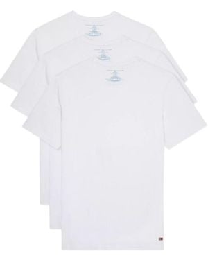 Tommy Hilfiger Undershirts 3 Pack Cotton Classics Crew Neck T-shirt - White