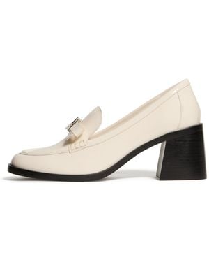 Kate Spade Deco Bow Patent Leather Heeled Loafer - Black