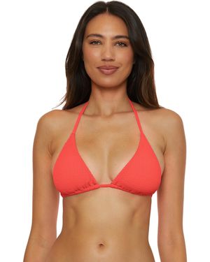 Lucky Brand Standard Valencia Triangle Bikini Top - Red