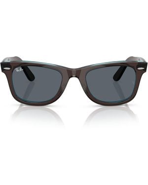 Ray-Ban Rb2140f Original Wayfarer Low Bridge Fit Sunglasses - Black