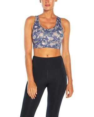 Jessica Simpson Sportswear Mackenzie High Impact Sport Bra - Blue