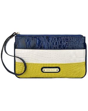 Anne Klein Retslg Wristlet Wallet,multi,one Size - Blue
