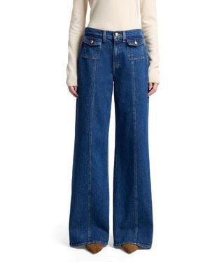 7 For All Mankind Lotta High Rise Relaxed Fit Jeans - Blue