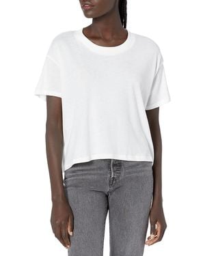 Alternative Apparel Womens Eco Go-to Headliner Cropped Tee T Shirt - White