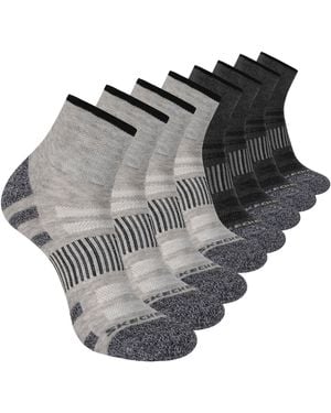 Skechers 8-Pack Work Collection High Quarter Crew - Grau