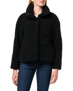 Levi's Patchwork Quilted Teddy Coat - Black