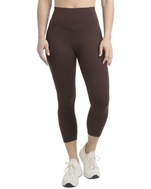 Danskin Super Sculpt Crosstrain Crop Leggings - Brown