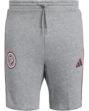 adidas Ncaa 25/26 Essentials 3-stripes Fleece Shorts - Gray