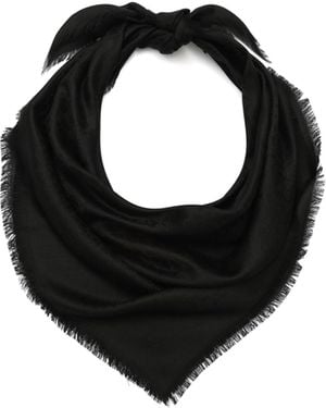 Kate Spade Spade Flower Yarndye Square Scarf - Black