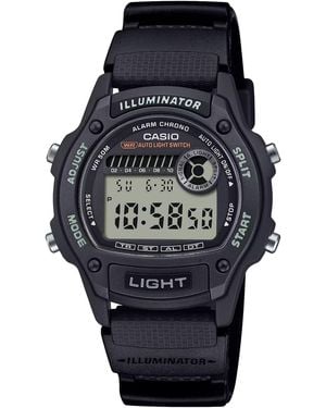 G-Shock Illuminator | W220h Series | Led Backlight | Alarm | Chronograph | Digital Watch | Black/black