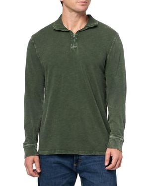 Lucky Brand Weekend Slub Half Zip Mock - Green