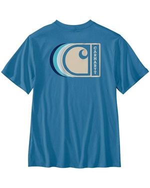 Carhartt Relaxed Fit Lightweight Short-sleeve C Back Graphic T-shirt - Blue